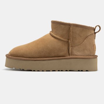 Уггі UGG Ultra Mini Platform Ginger 14234-Бежевий-36 фото