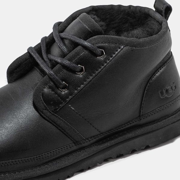 Уггі UGG Neumel "Leather Black" 04048-Чорний-36 фото