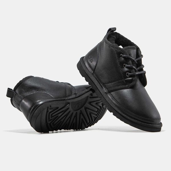 Уггі UGG Neumel "Leather Black" 04048-Чорний-36 фото